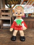 60s〜 Vintage Ledraplastic Ledra Disney Pinocchio Squeak Rubber Toy 23cm (R669)
