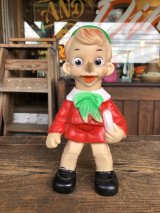 60s〜 Vintage Ledraplastic Ledra Disney Pinocchio Squeak Rubber Toy 23cm (R669)