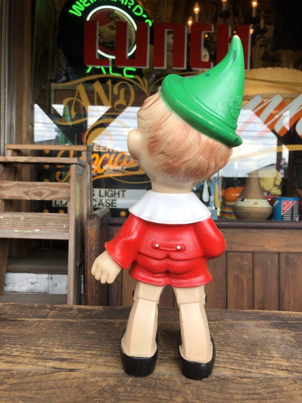 画像3: 60s Vintage Ledraplastic Ledra Disney Pinocchio Squeak Rubber Toy 35cm (R668)