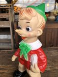 画像6: 60s〜 Vintage Ledraplastic Ledra Disney Pinocchio Squeak Rubber Toy 23cm (R669)