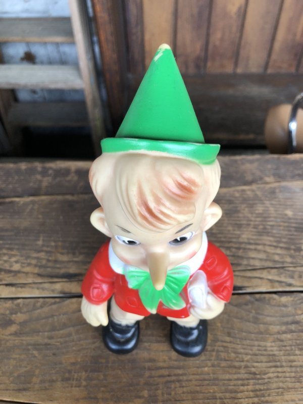 画像5: 60s〜 Vintage Ledraplastic Ledra Disney Pinocchio Squeak Rubber Toy 23cm (R669)