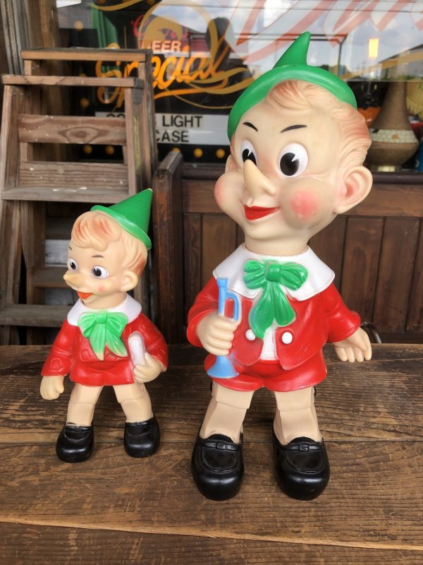 画像13: 60s Vintage Ledraplastic Ledra Disney Pinocchio Squeak Rubber Toy 35cm (R668)