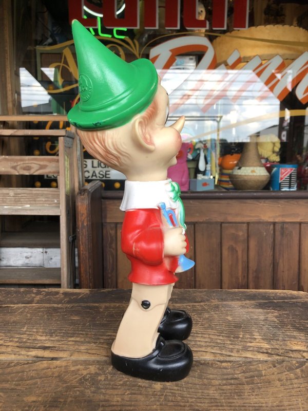 画像4: 60s Vintage Ledraplastic Ledra Disney Pinocchio Squeak Rubber Toy 35cm (R668)