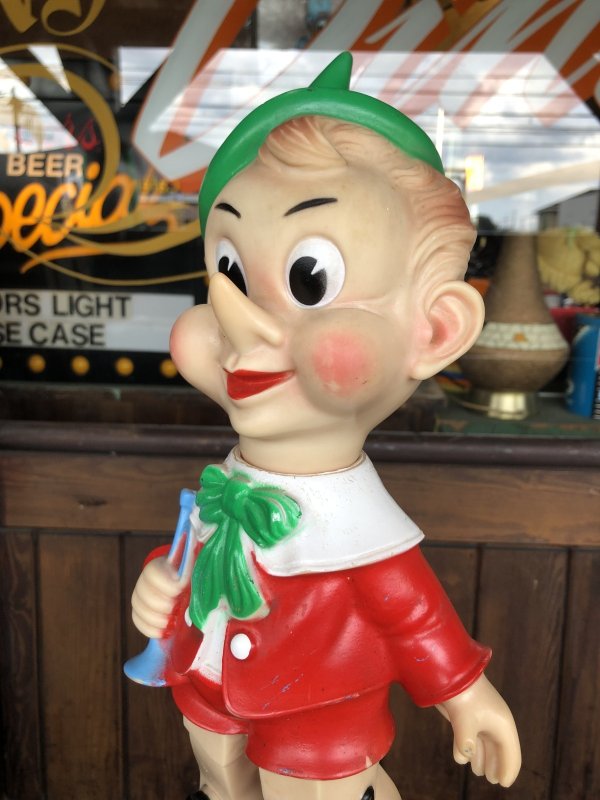 画像6: 60s Vintage Ledraplastic Ledra Disney Pinocchio Squeak Rubber Toy 35cm (R668)