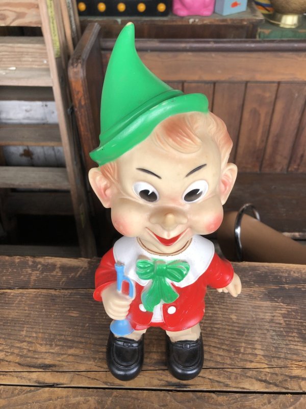 画像5: 60s Vintage Ledraplastic Ledra Disney Pinocchio Squeak Rubber Toy 35cm (R668)