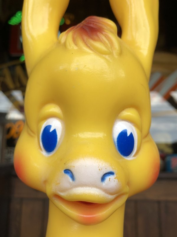 画像15: 60s Vintage Ledraplastic Ledra Disney Pinocchio Lampwick Donkey Squeak Rubber Toy 37cm (R670)