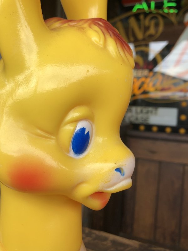 画像13: 60s Vintage Ledraplastic Ledra Disney Pinocchio Lampwick Donkey Squeak Rubber Toy 37cm (R670)