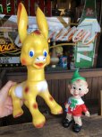 画像1: 60s Vintage Ledraplastic Ledra Disney Pinocchio Lampwick Donkey Squeak Rubber Toy 37cm (R670) (1)