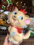 画像13: 60s Vintage Ledraplastic Ledra Disney The Aristocats Marie Squeak Rubber Toy (R670)