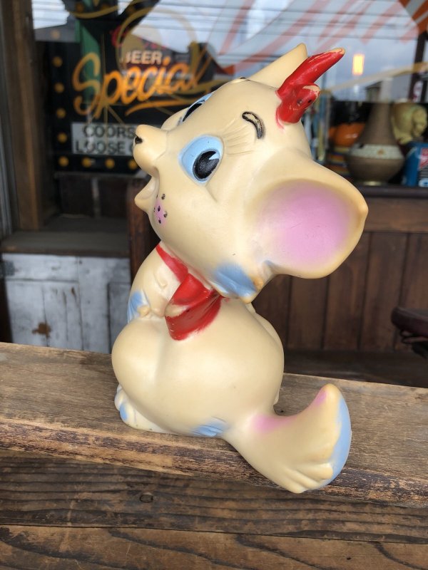 画像2: 60s Vintage Ledraplastic Ledra Disney The Aristocats Marie Squeak Rubber Toy (R670)