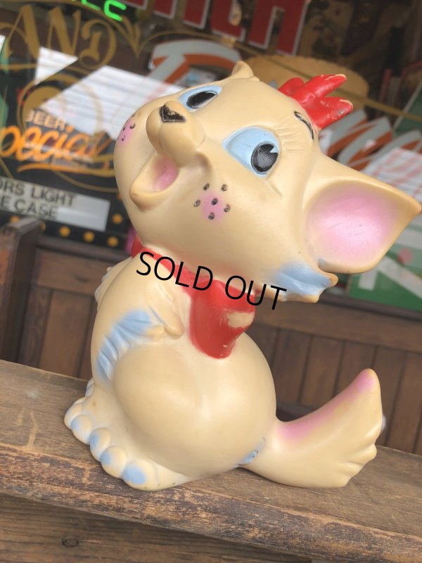 画像8: 60s Vintage Ledraplastic Ledra Disney The Aristocats Marie Squeak Rubber Toy (R670)