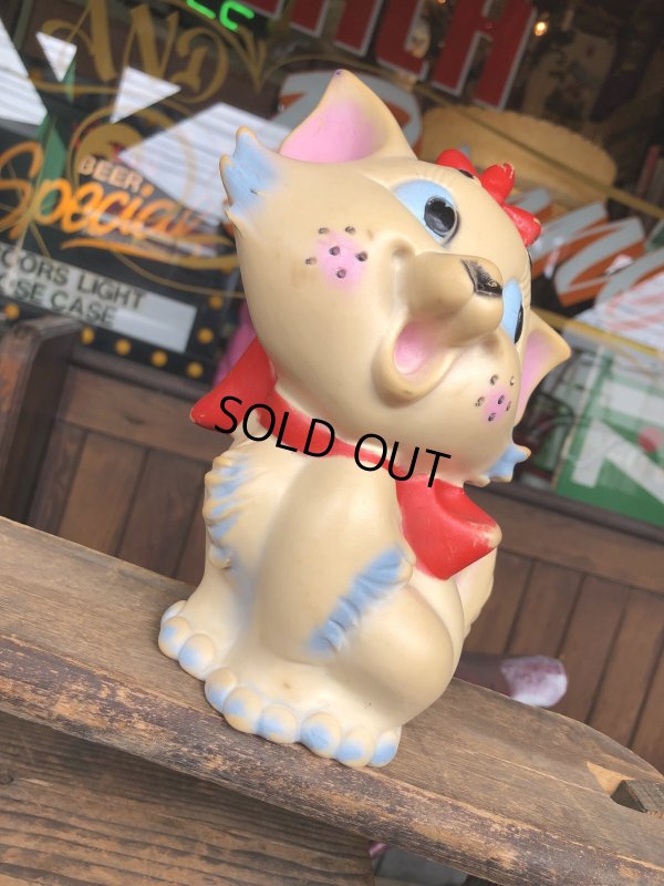 画像7: 60s Vintage Ledraplastic Ledra Disney The Aristocats Marie Squeak Rubber Toy (R670)