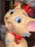 画像11: 60s Vintage Ledraplastic Ledra Disney The Aristocats Marie Squeak Rubber Toy (R670)