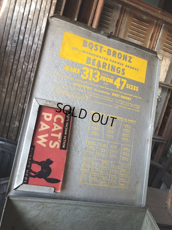 画像21: Vintage Bost-Bronz Bronze Bearings Bank Metal Cabinet (R704)