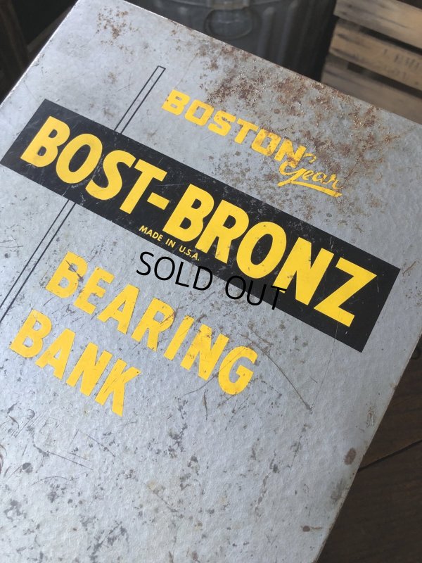 画像12: Vintage Bost-Bronz Bronze Bearings Bank Metal Cabinet (R704)