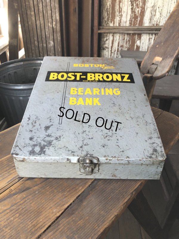 画像2: Vintage Bost-Bronz Bronze Bearings Bank Metal Cabinet (R704)
