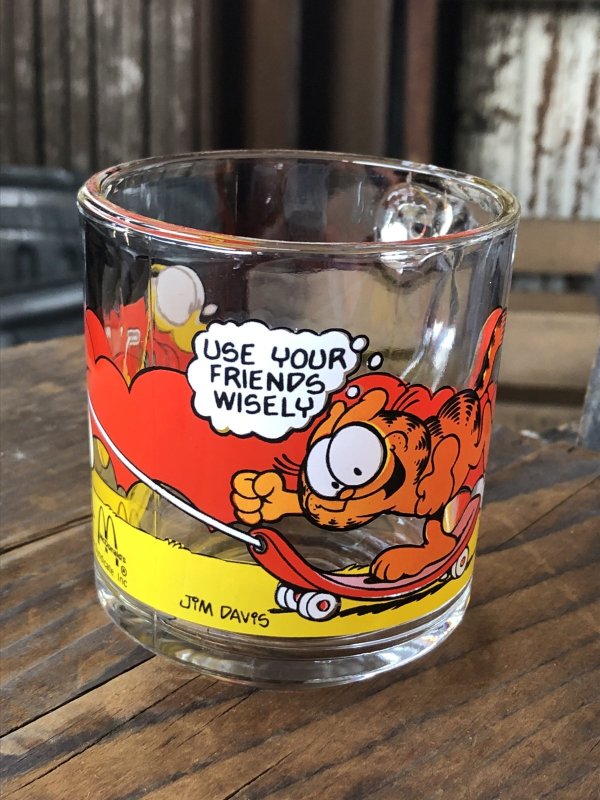 画像3: 80s Vintage ANCHOR HOCKING Glass McDonald's GARFIELD Mug Cup SET (R706)