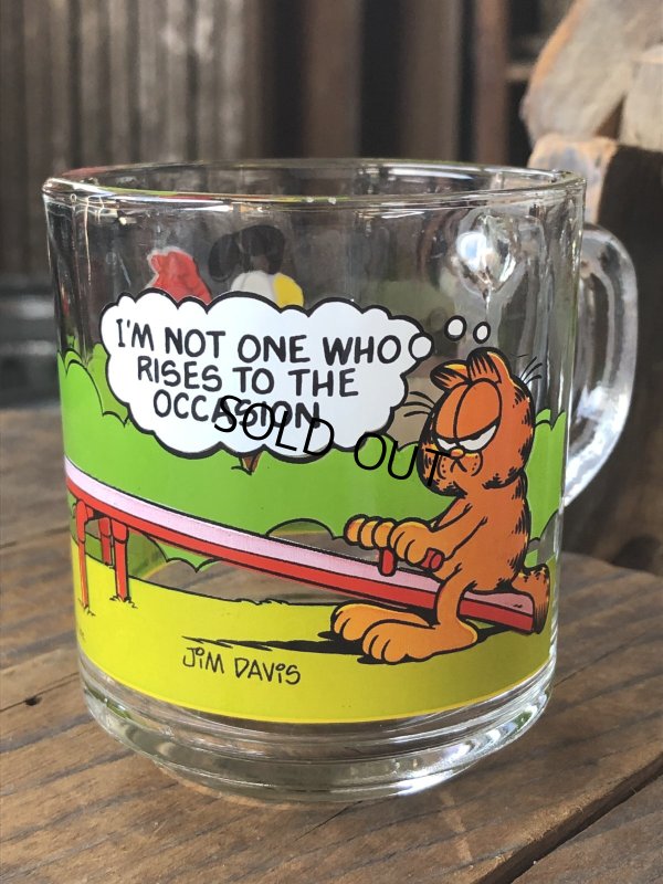 画像5: 80s Vintage ANCHOR HOCKING Glass McDonald's GARFIELD Mug Cup SET (R706)