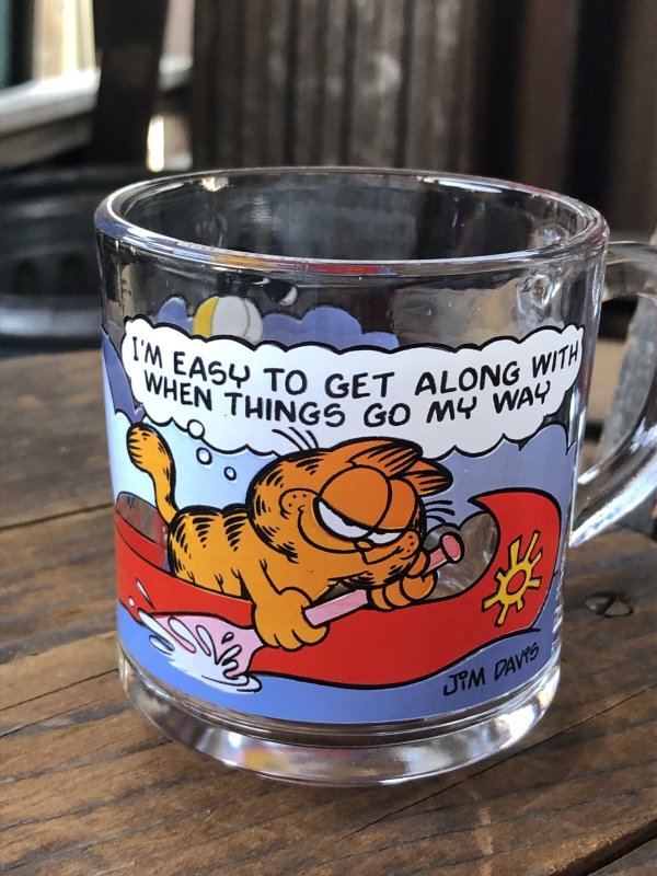 画像4: 80s Vintage ANCHOR HOCKING Glass McDonald's GARFIELD Mug Cup SET (R706)
