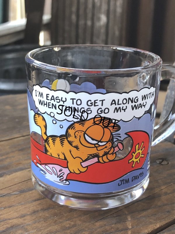 画像4: 80s Vintage ANCHOR HOCKING Glass McDonald's GARFIELD Mug Cup SET (R706)