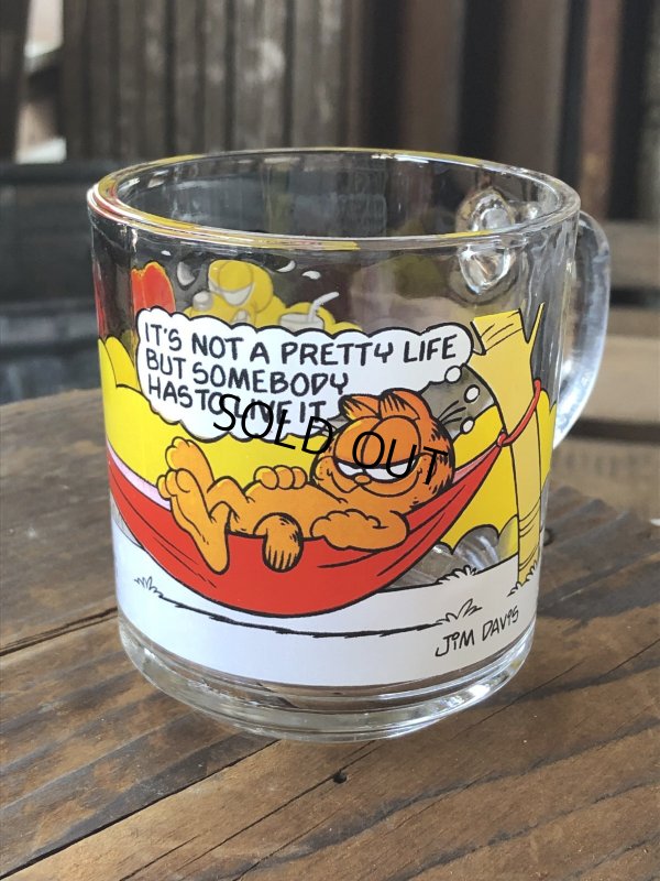 画像2: 80s Vintage ANCHOR HOCKING Glass McDonald's GARFIELD Mug Cup SET (R706)