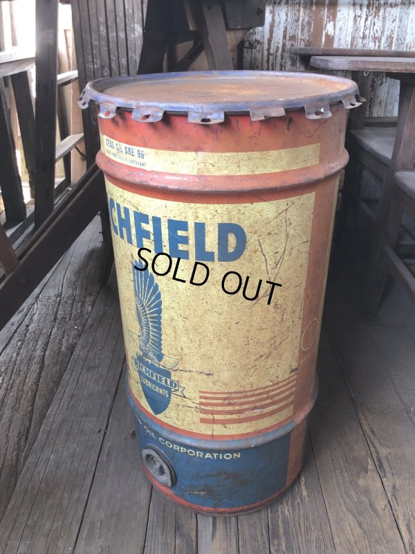 画像16: Vintage RICHFIELD Oil 115lb Drum Can (R709)