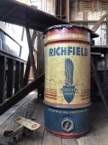 Vintage RICHFIELD Oil 115lb Drum Can (R709)