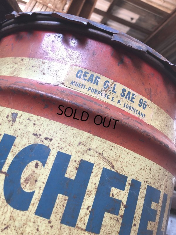 画像11: Vintage RICHFIELD Oil 115lb Drum Can (R709)