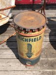 画像19: Vintage RICHFIELD Oil 115lb Drum Can (R709)