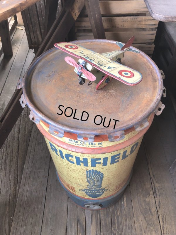 画像17: Vintage RICHFIELD Oil 115lb Drum Can (R709)