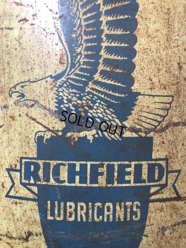 画像12: Vintage RICHFIELD Oil 115lb Drum Can (R709)