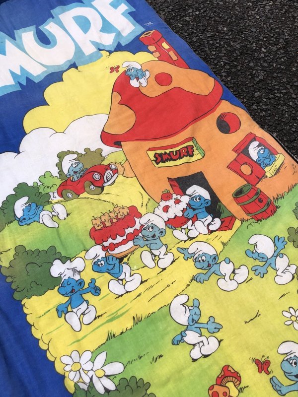 画像14: 80s Vintage Smurfs Sleeping Bag (R707)