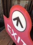 画像3: USA Wendy's Restaurant Drive Thru Exit Sign (R712)