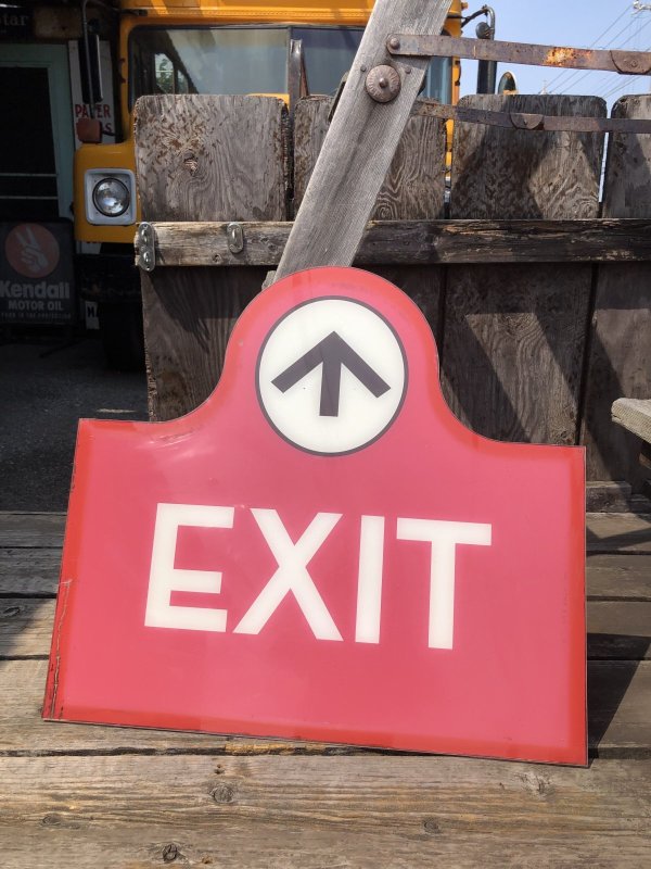 画像13: USA Wendy's Restaurant Drive Thru Exit Sign (R712)