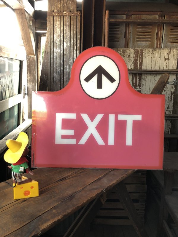 画像1: USA Wendy's Restaurant Drive Thru Exit Sign (R712)