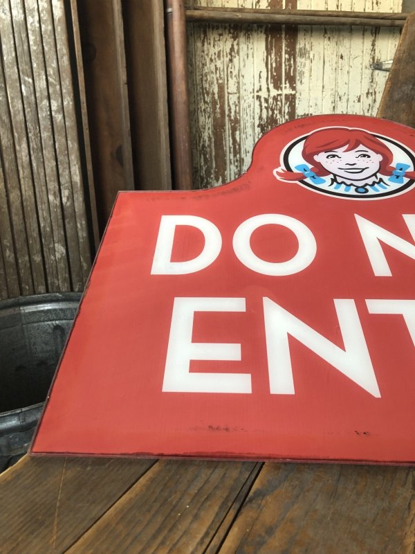 画像9: USA Wendy's Restaurant Drive Thru ENTER EXIT DO NOT ENER Sign SET (R713)