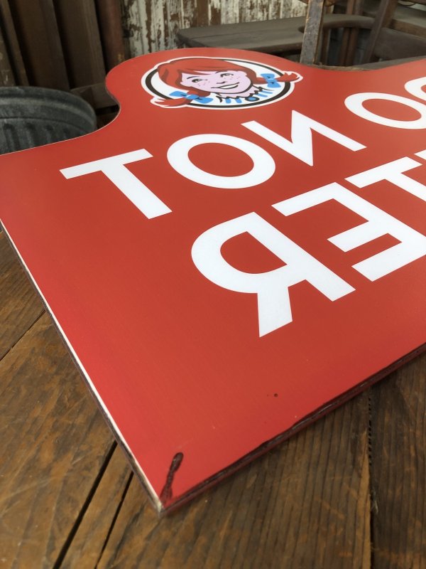 画像14: USA Wendy's Restaurant Drive Thru ENTER EXIT DO NOT ENER Sign SET (R713)