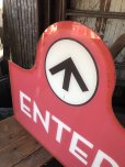 画像3: USA Wendy's Restaurant Drive Thru Enter Sign (R711)