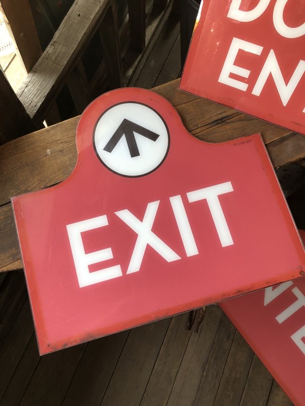 画像3: USA Wendy's Restaurant Drive Thru ENTER EXIT DO NOT ENER Sign SET (R713)