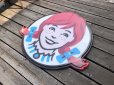 画像19: U.S.A Wendy's Restaurant Wendy Logo Huge Sign 106x115cm (R714)