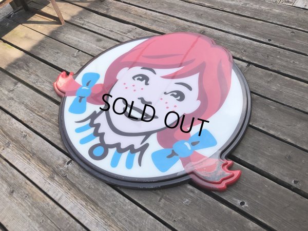 画像19: U.S.A Wendy's Restaurant Wendy Logo Huge Sign 106x115cm (R714)