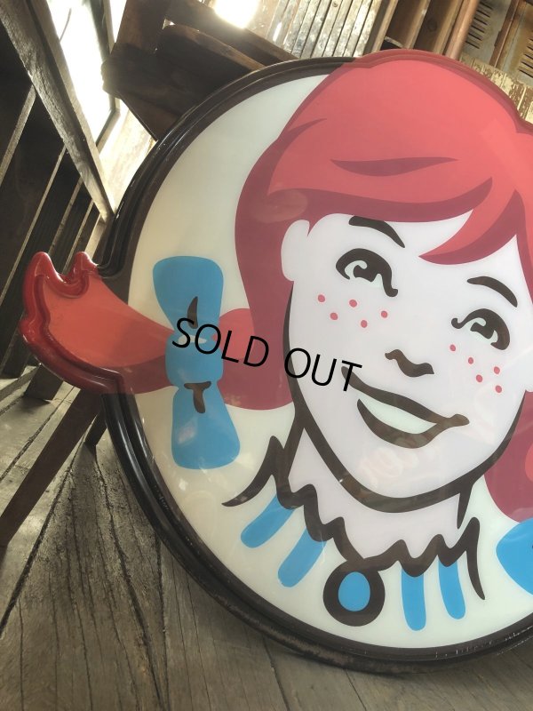 画像2: U.S.A Wendy's Restaurant Wendy Logo Huge Sign 106x115cm (R714)