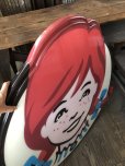 画像7: U.S.A Wendy's Restaurant Wendy Logo Huge Sign 106x115cm (R714)