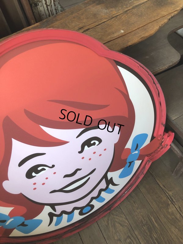 画像9: U.S.A Wendy's Restaurant Wendy Logo Huge Sign 106x115cm (R714)