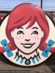 画像18: U.S.A Wendy's Restaurant Wendy Logo Huge Sign 106x115cm (R714)