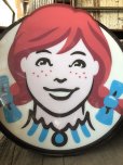 画像5: U.S.A Wendy's Restaurant Wendy Logo Huge Sign 106x115cm (R714)