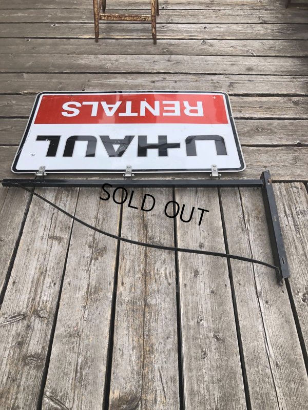 画像11: U-HAUL RENTALS Double Sided Store Display Sign w/Bracket Hanger (R715)