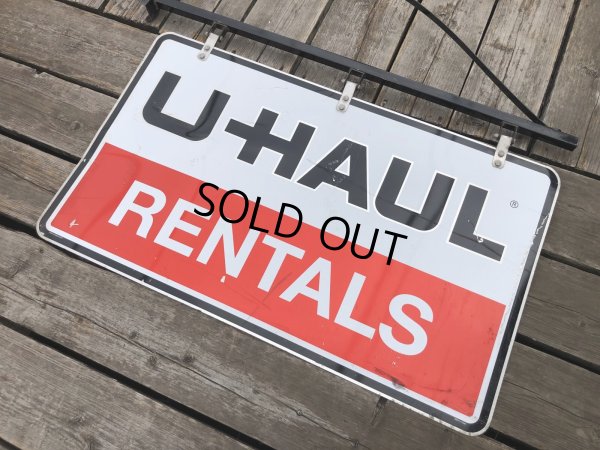 画像13: U-HAUL RENTALS Double Sided Store Display Sign w/Bracket Hanger (R715)
