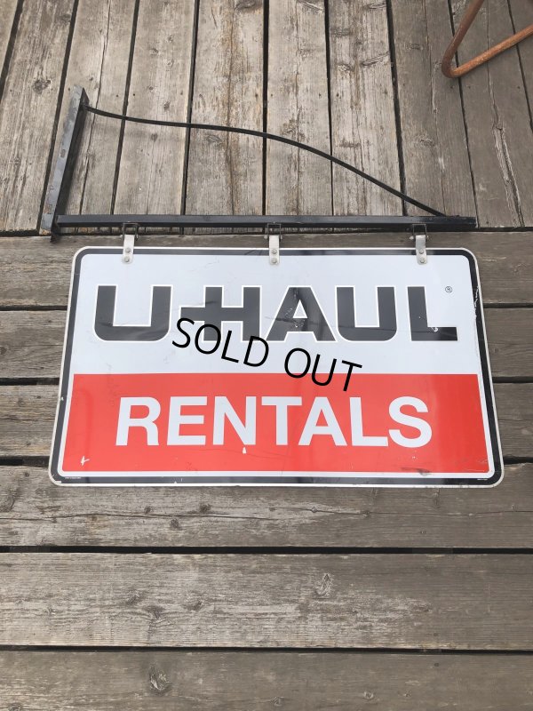 画像1: U-HAUL RENTALS Double Sided Store Display Sign w/Bracket Hanger (R715)