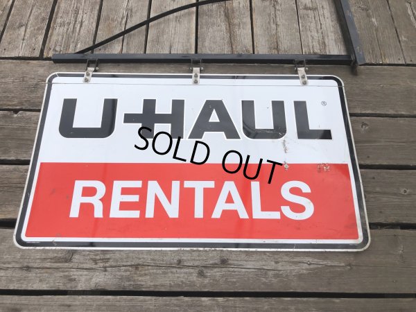 画像19: U-HAUL RENTALS Double Sided Store Display Sign w/Bracket Hanger (R715)